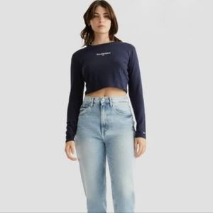 Tommy Jeans Long Sleeve Crop Tee